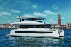 Silent Yachts 62 Trideck, a three-deck electric catamaran